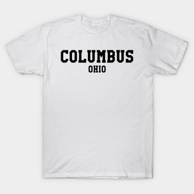Columbus, Ohio - OH Sports Text T-Shirt by thepatriotshop